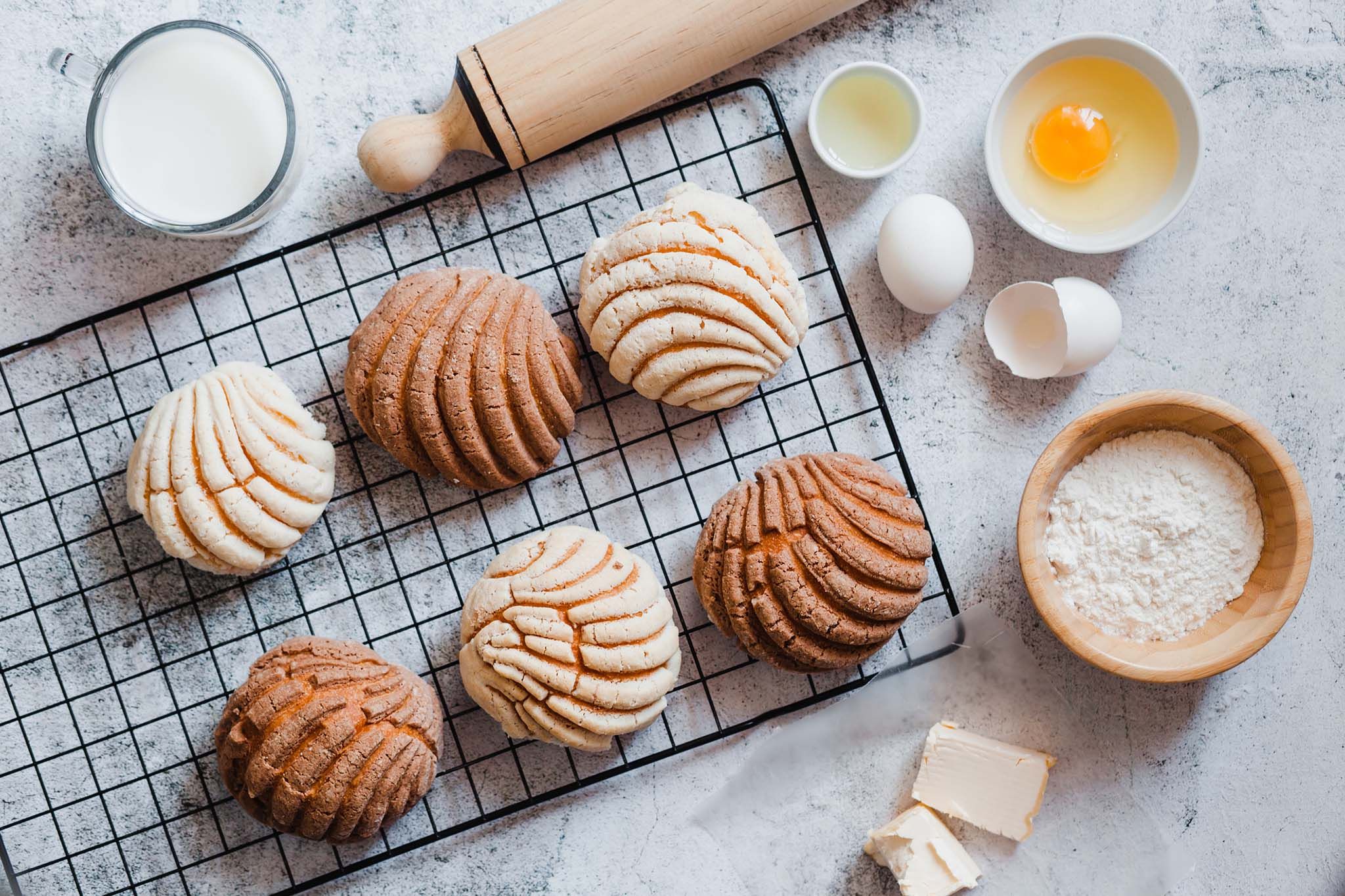 Conchas (Pan Dulce – Sweet Bread)