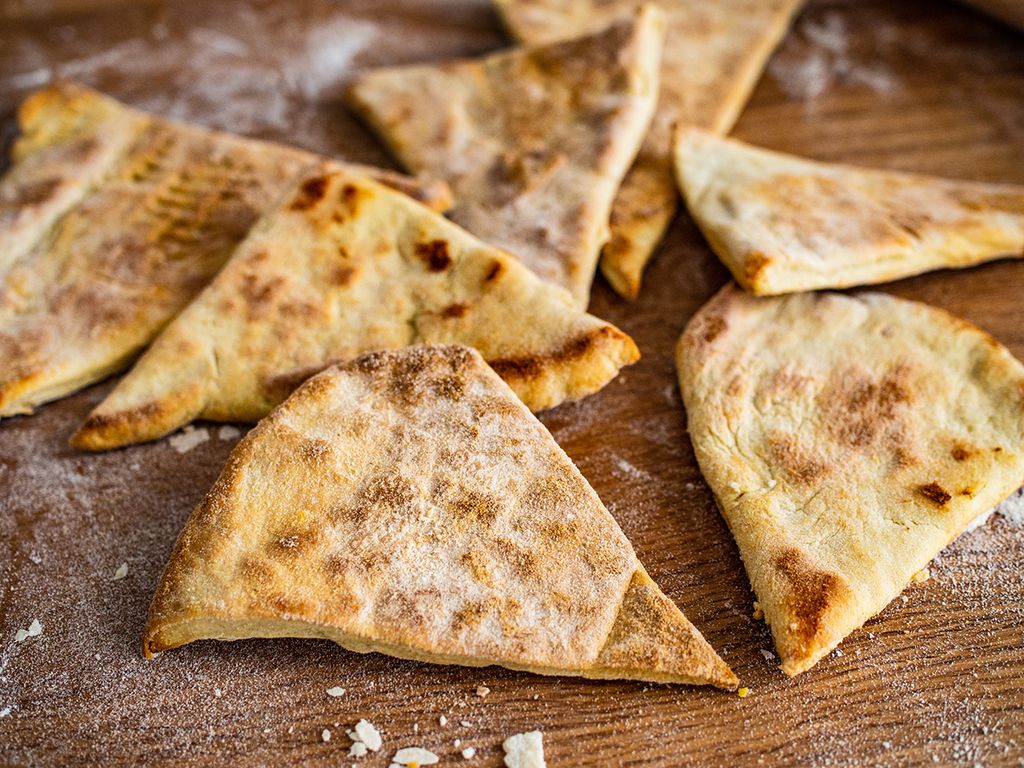 Cheesy Baked Tortilla Chips