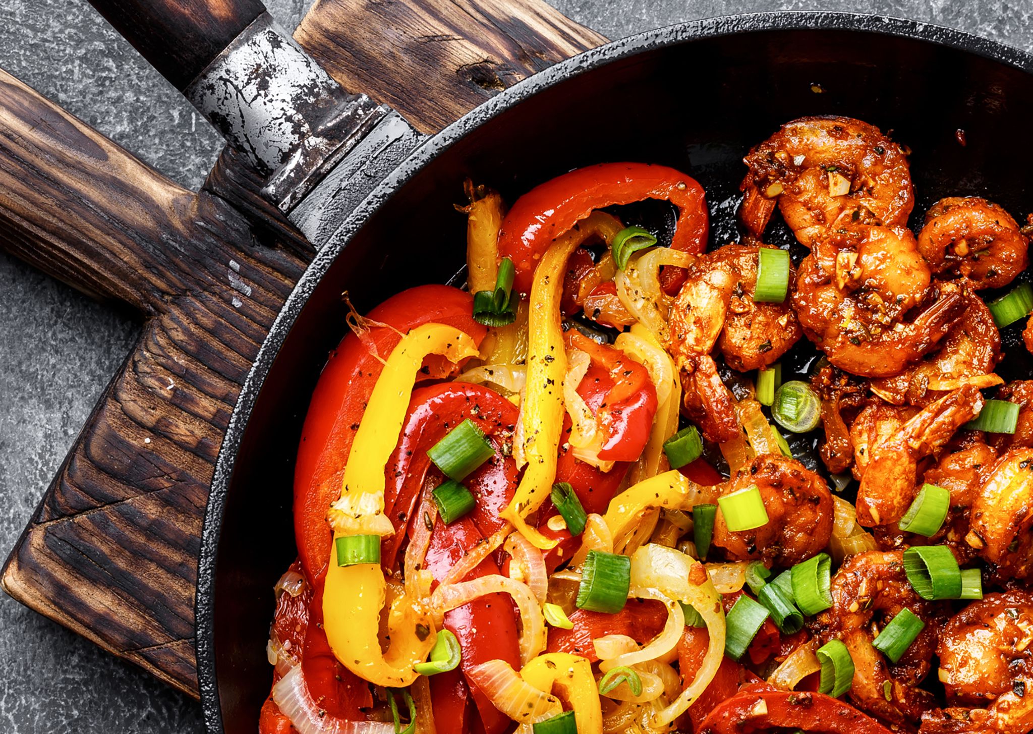 Shrimp Fajitas Sonora Tortillas