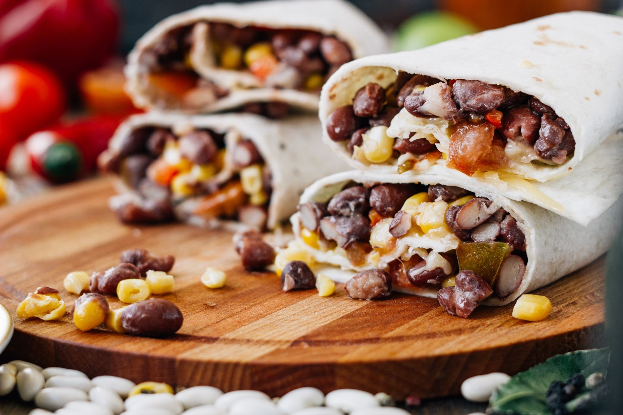 Crispy Black Bean and Rice Burritos Sonora Tortillas