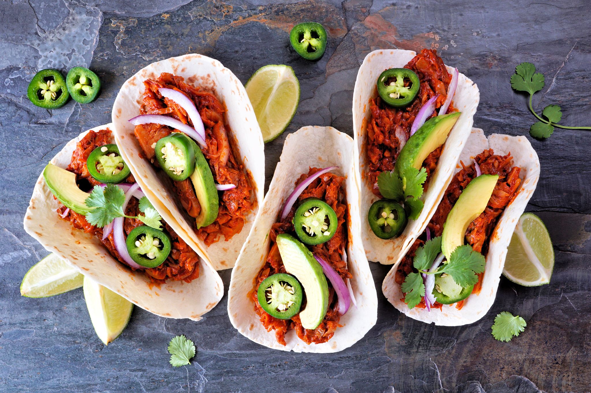 Spicy Jackfruit Fajitas Sonora Tortillas