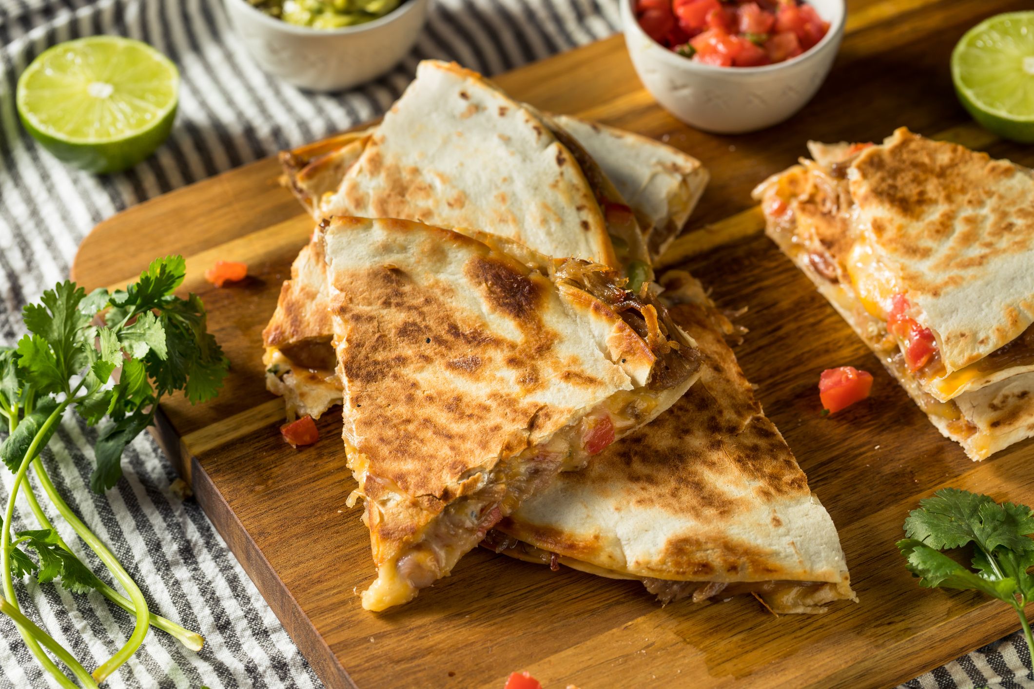 Chorizo and Radish Fennel Salsa Quesadillas Sonora Tortillas