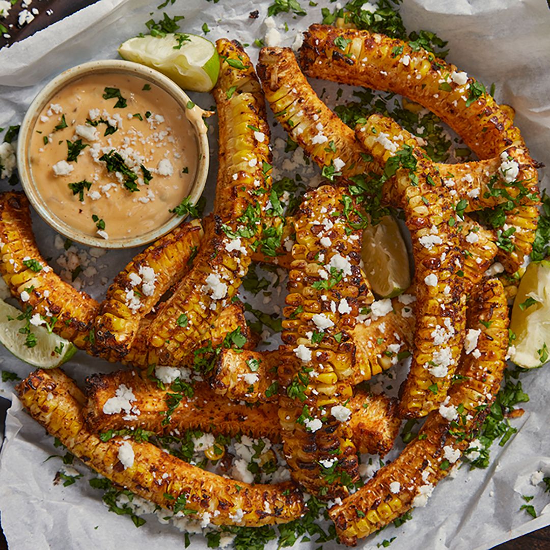Air Fryer Mexican Street Corn (Elote) Sonora Tortillas